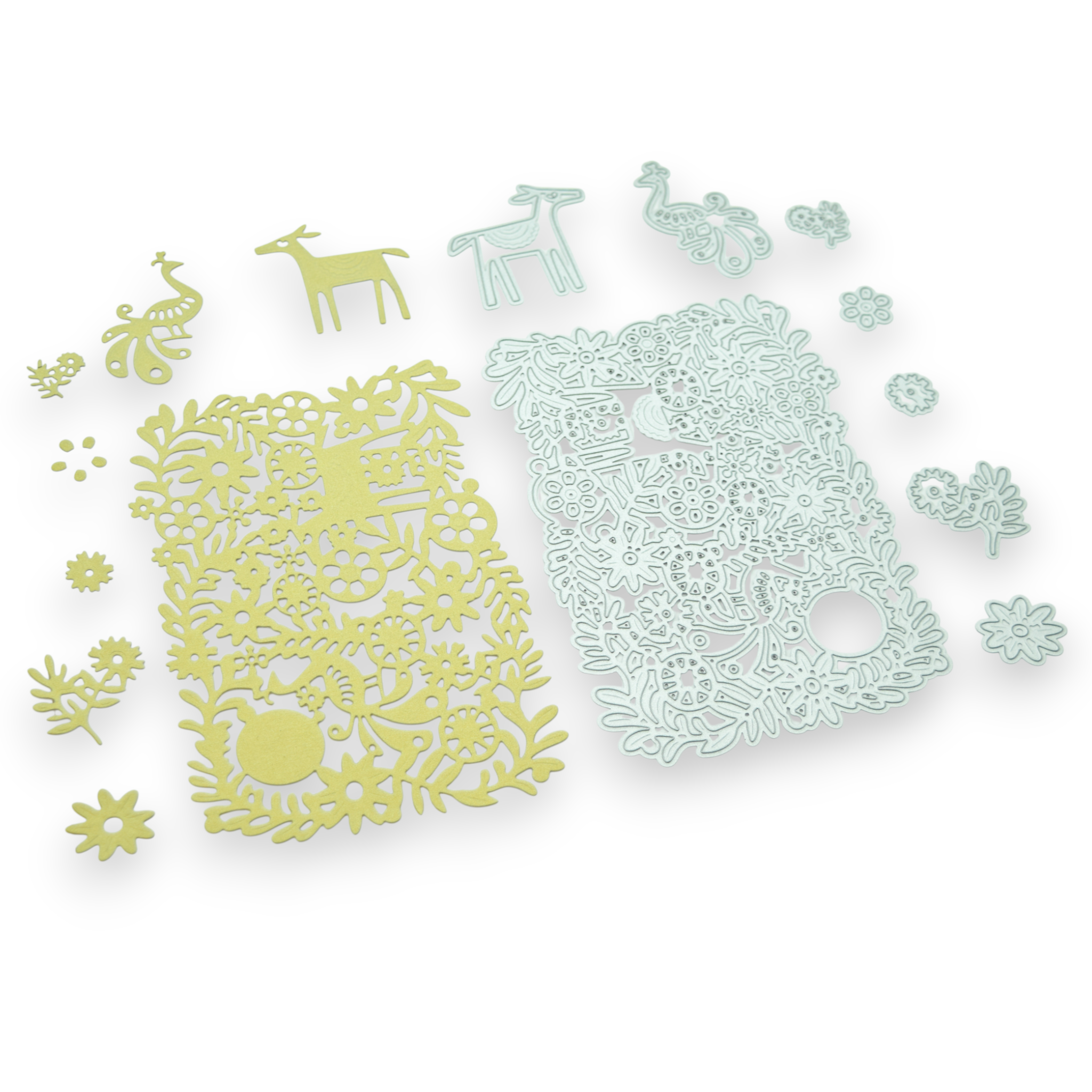 Floral Friends Large Panel - Steel Cutting Die Set